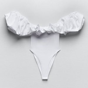 *NEW WITH TAGS!* Zara Ruffled Body Suit, Size M